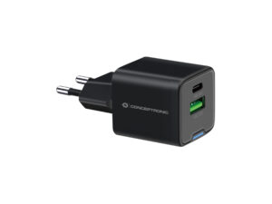 Cargador Pared CONCEPTRONIC USB-A/C GaN 20W
