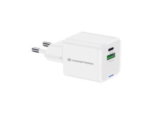 Cargador Pared CONCEPTRONIC USB-A/C GaN 20W