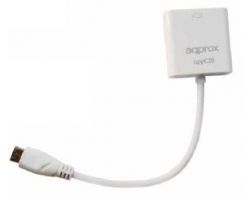 Cable Approx VGA/M a Mini HDMI/H Blanco