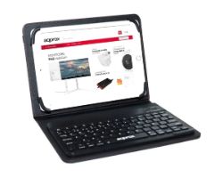 Funda+Teclado Approx 10.1" Folio BT Negra