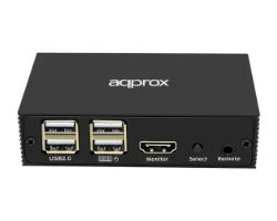 Conmutador Approx KVM 4K 2xHDMI 3xUSB