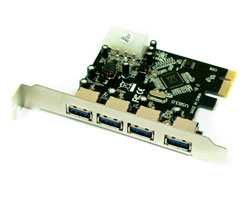 Tarjeta PCIe Approx 4 puertos USB 3.0
