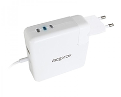 Cargador Approx 85W USB 2.0 MacBook Blanco