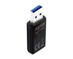 Adaptador Approx WiFi 6 USB-A 3.0 Negro