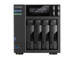 NAS Asustor DDR3 2Gb SATA2/3 4 Bahías Negro