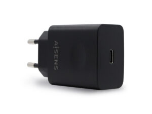 Cargador Pared AISENS 20W 1xUSB-C Negro