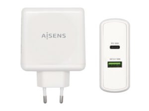 Cargador Pared AISENS 48W 2xUSB Blanco
