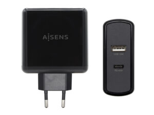 Cargador Pared AISENS 57W 2xUSB Negro