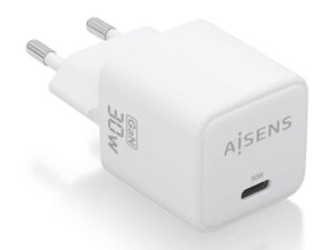 Cargador AISENS GaN 30W 1USB-C Blanco Cargador AISENS GaN 30W 1USB-C Blanco