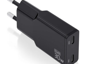 Cargador Pared AISENS 2USB-C 30W Negr