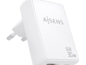 Cargador Pared AISENS GaN 30W USB-A/C