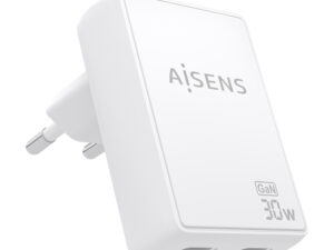 Cargador Pared AISENS GaN 30W 2xUSB-C