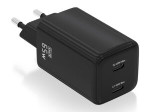Cargador AISENS 2xUSB-C 65W Negro