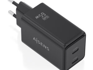 Cargador Pared AISENS GaN 65W 2USB-C Cargador Pared AISENS GaN 65W 2USB-C
