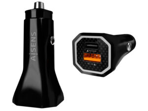 Cargador de Coche AISENS 20W USB-A/C