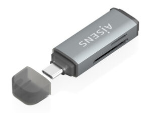 Lector Tarjetas AISENS USB-C 3.0 Gris