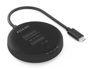 Docking AISENS USB-C a 2xSSD M.2 NVMe