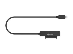 Adaptador AISENS SATA a USB-C Negro