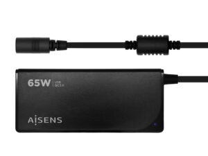 Cargador AISENS 65W 9 DC USB-A Negro