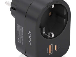Enchufe AISENS 1Toma 1Usb-C 1Usb-A