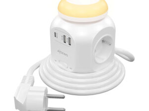 Regleta AISENS 4xSchuko 3xUSB Blanca