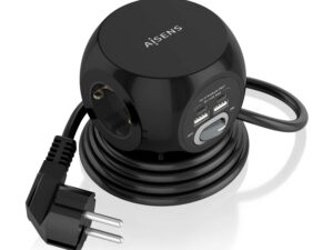Regleta AISENS 3Schuko 4USB Interruptor