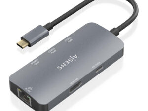 Dock AISENS USB-C a HDMI/USB/PD Gris