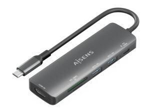 Docking AISENS 6en1 USB-C Gris