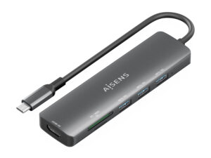 Docking AISENS 6en1 USB-C Gris Docking AISENS 6en1 USB-C Gris