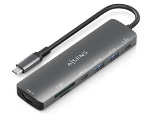 Docking AISENS 7en1 USB-C Gris