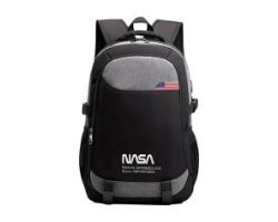 Mochila NASA Oxford 15.6" USB Negra