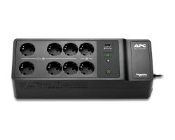 S.A.I. APC 500VA 300W 8xSchuko USB Negra