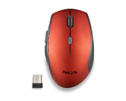 Ratón NGS Bee Wireless hasta 1600dpi Rojo