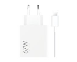 Cargador de Pared XIAOMI 67W USB-A Blanco