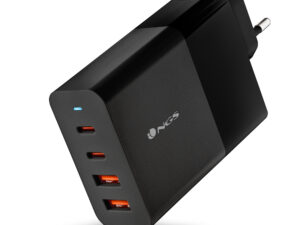 Cargador Pared NGS 2xUSB-C 2xUSB-A 100W Negro