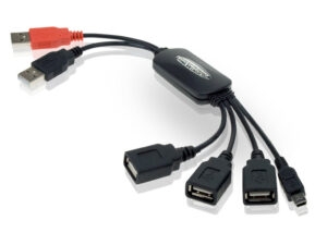 Hub CONCEPTRONIC 1xMiniUSB-B 4xUSB 2.0 Negro