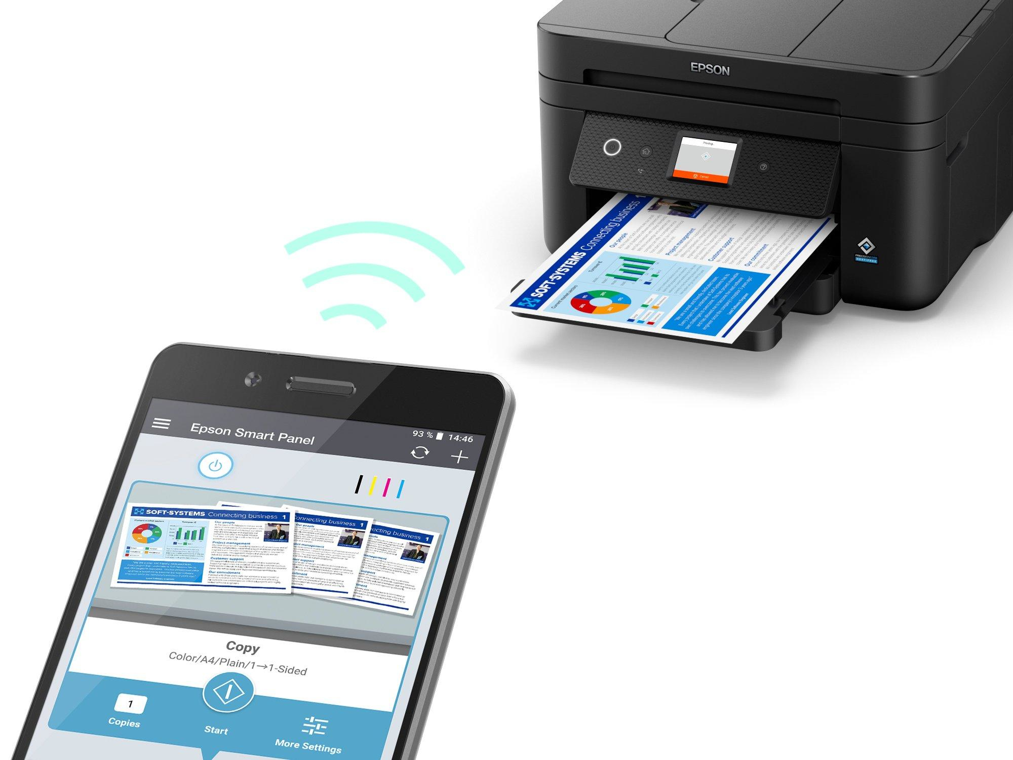 Multif Epson WF-2965DWF A4 Color Fax Negra Multif Epson WF-2965DWF A4 Color Fax Negra