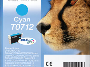 Tinta Epson T0712 Guepardo Cian 5.5ml