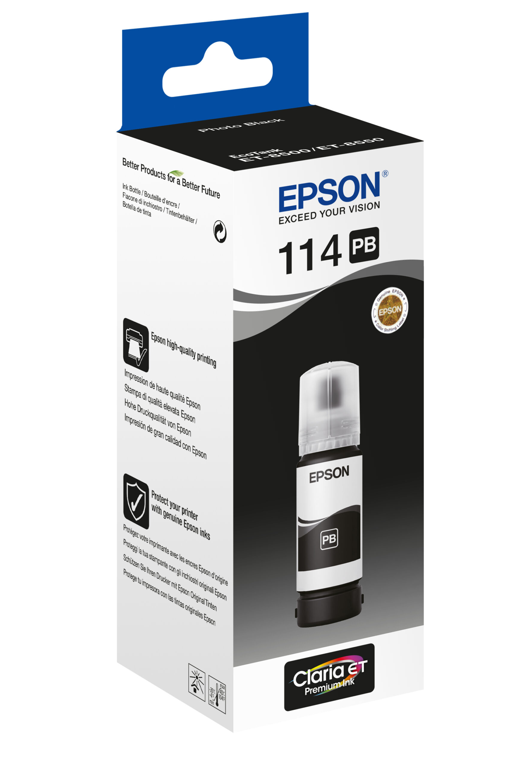 Botella Tinta Epson 114 Negro Photo 70ml Botella Tinta Epson 114 Negro Photo 70ml