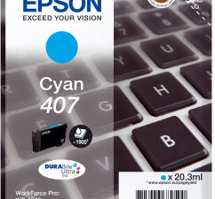 Tinta Epson 407 Cian 20.3ml 1900 páginas