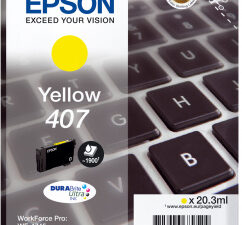 Tinta Epson 407 Amarillo 20.3ml 1900 pág