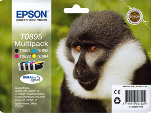 Tinta EPSON Negro/Tricolor S20 Mandril T0895