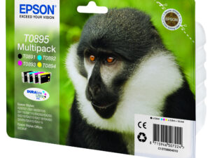Tinta Epson T0895 Mandril Negro/Tricolor