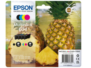Tinta Epson 604 Piña Pack Negro/Tricolor