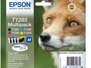 Tinta Epson T1285 Pack Negro/Tricolor