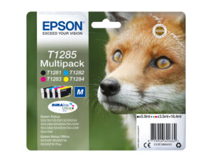 Tinta Epson T1285 Pack Negro/Tricolor