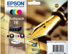 Tinta Epson 16 T1626 Pack Negro/Tricolor