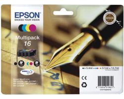 Tinta Epson 16 T1626 Pack Negro/Tricolor