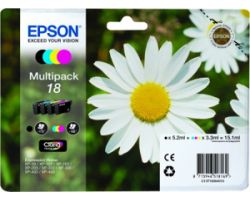 Tinta Epson 18 T1806 Pack Negro/Tricolor
