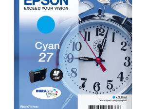 Tinta Epson 27 T2702 Cian 3.6ml 300 pág